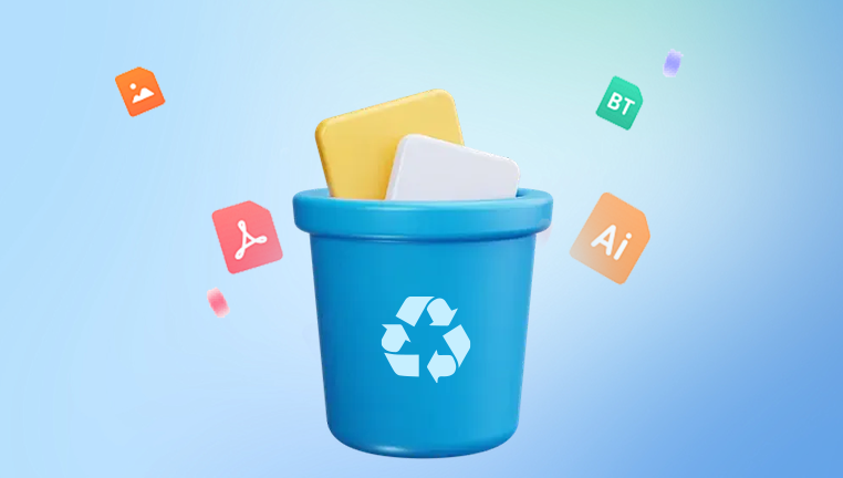 Where are the restored files from recycle bin​?