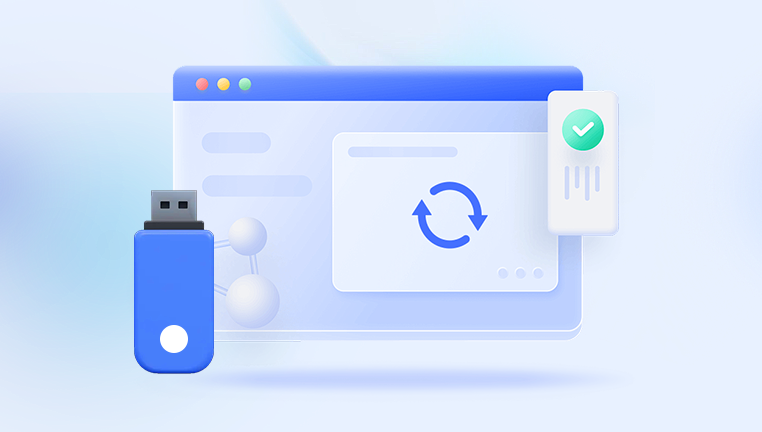 fix a corrupted USB flash drive