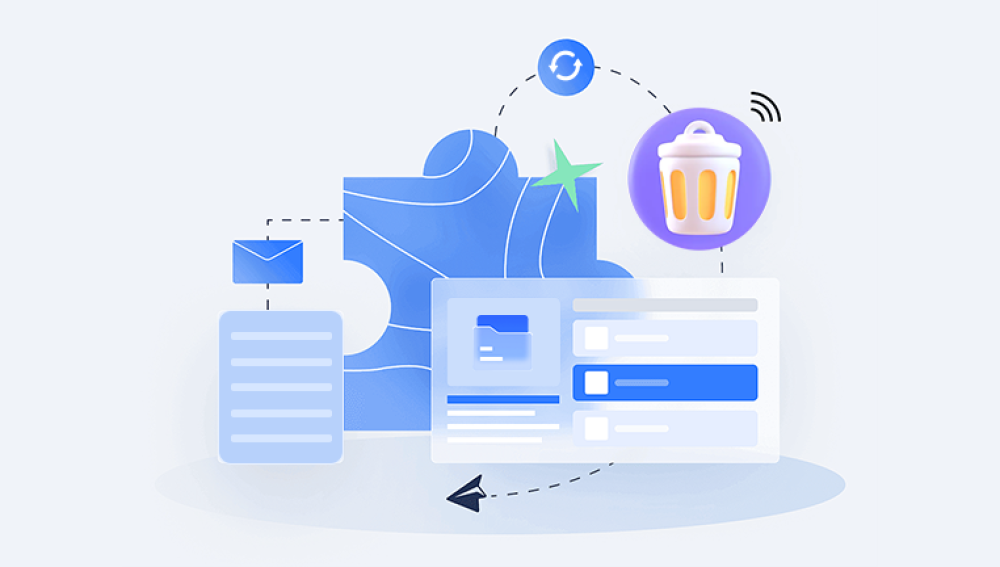 How can you retrieve deleted files from the recycle bin