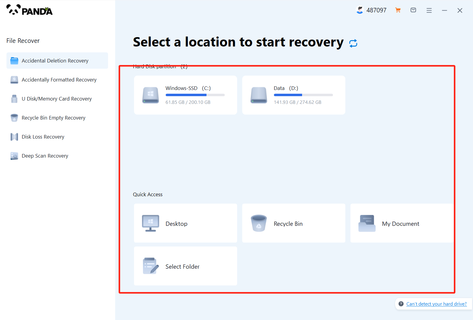 Recover files after deletion directly skipping the Recycle Bin