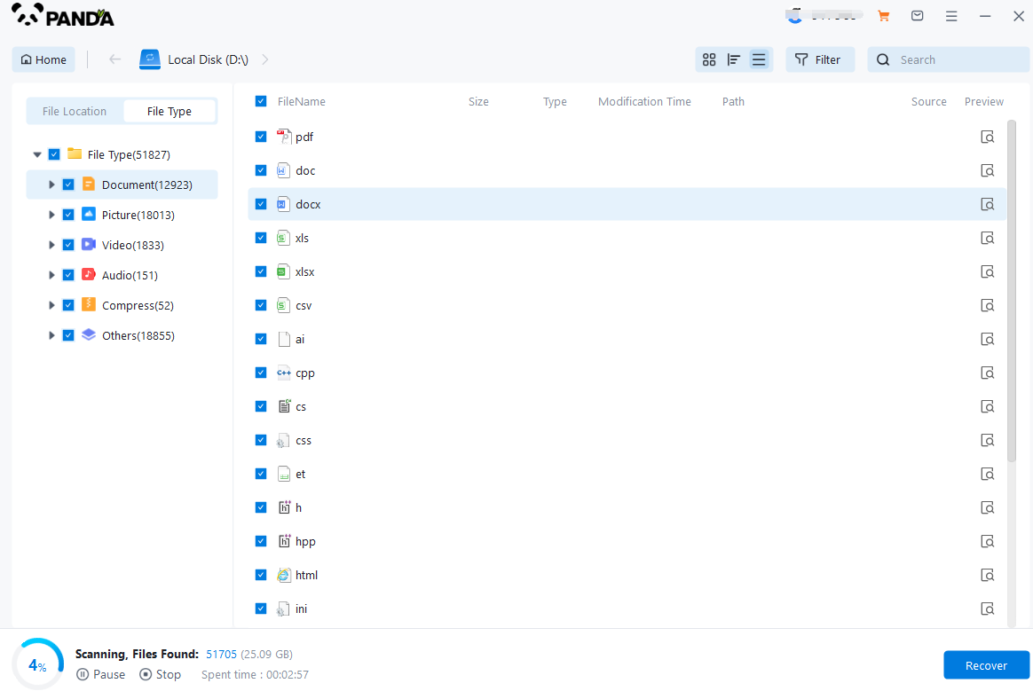 Recover data from a hard drive accidentally formatted